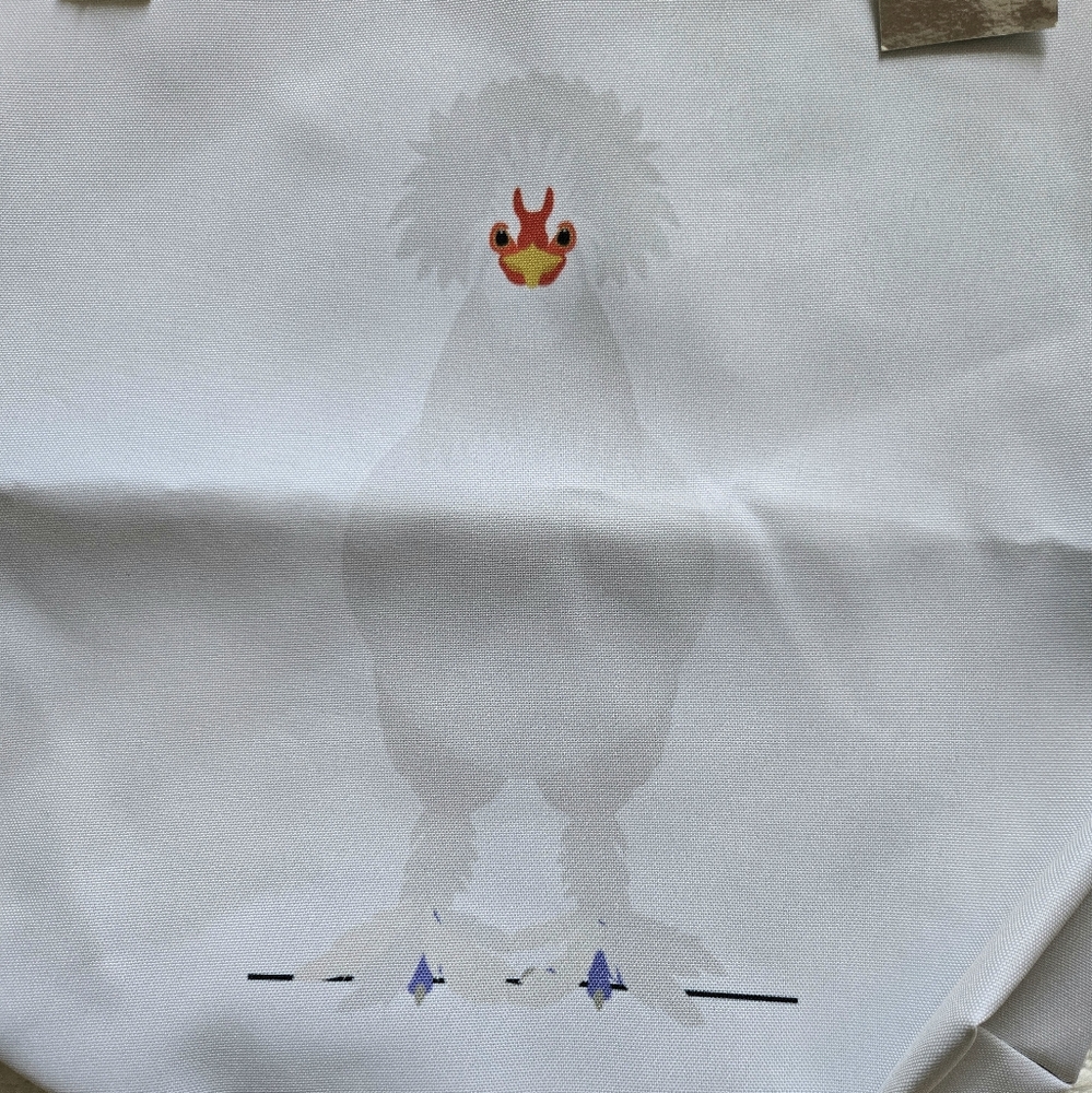NWT Thick Canvas Chicken Tote Bag